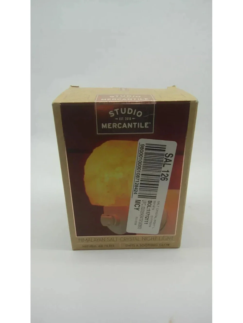 Himalayan Salt Crystal Natural Air Filter Night Light Neutralizer   NEW!!